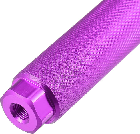 X AUTOHAUX Pair Aluminum Alloy Rear Foot Pegs Footrests Universal Purple for BMX MTB Bike Bicycle Fit 3/8 Inch Axles...